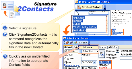 Signature2Contacts for Outlook software